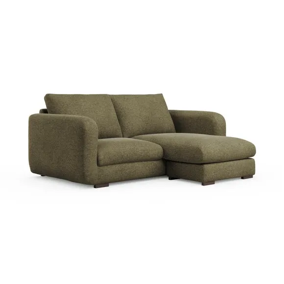 Luca Soft Chenille Reversible Corner Chaise Sofa 6