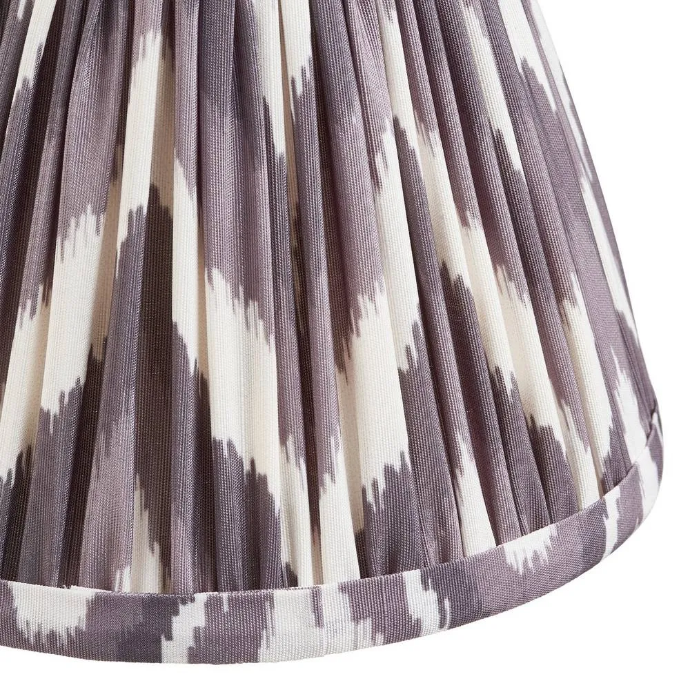 Netlighting Santiago Wall Light Grey Fabric Zigzag Shade 16cm B22 6