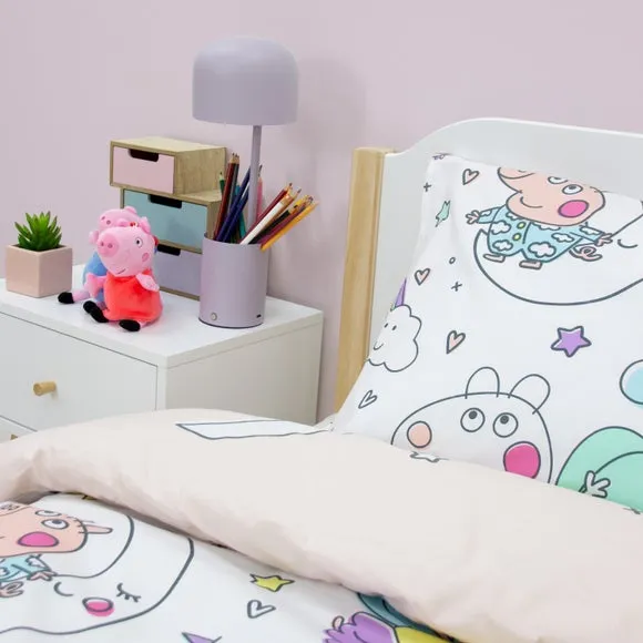 Peppa Pig Bedtime Polycotton Duvet Cover & Pillowcase Set 4