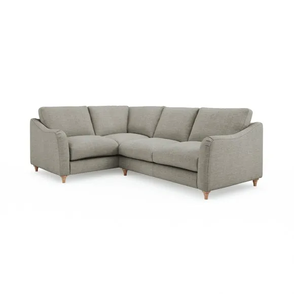 Hattie Slub Faux Linen Corner Sofa 5