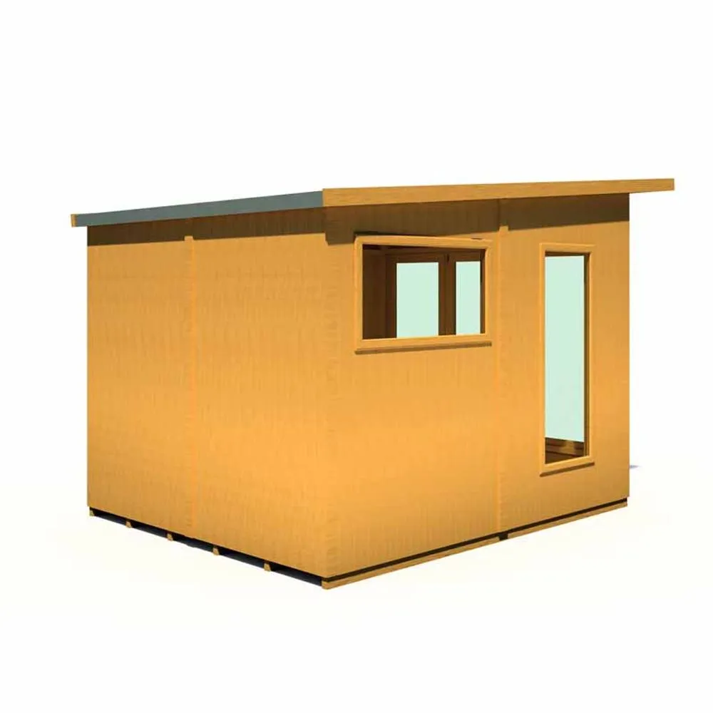 Shires Miami 8 x 10 Feet Summerhouse - L299 x W255 x H214.7 cm in Light Brown 5
