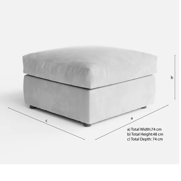 Blake Opulent Velvet Footstool 6