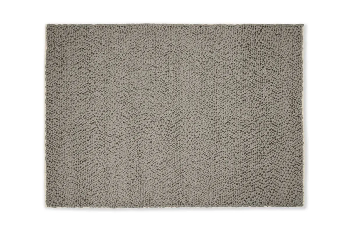 Berala Textured Wool Rug, Large 160 x 230cm, Dark Taupe