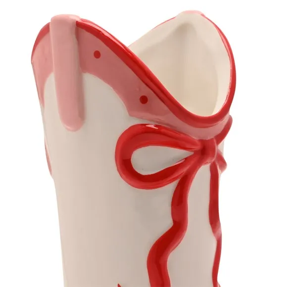 The Feel Good Club Cowgirl Boot Ceramic Vase 4