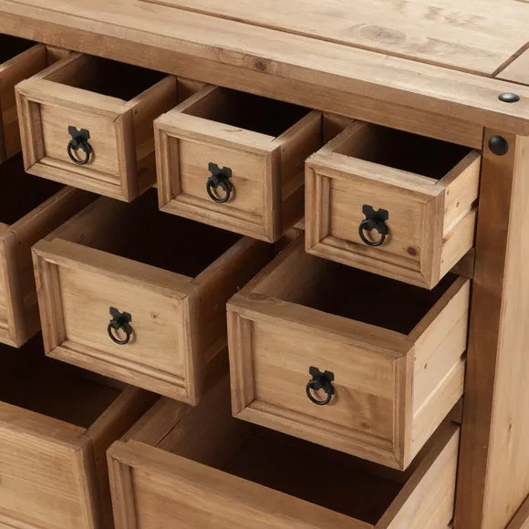 Corona 9 Drawer Chest, Pine 5