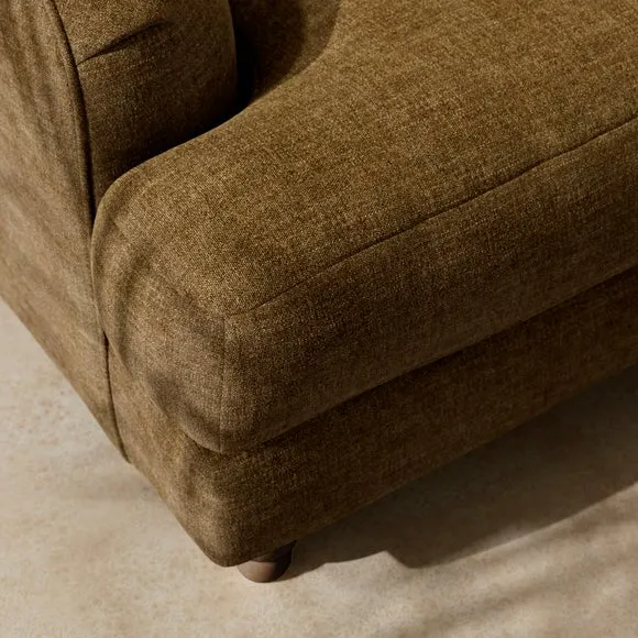 Arthur Linen Chenille Corner Chaise Sofa 2