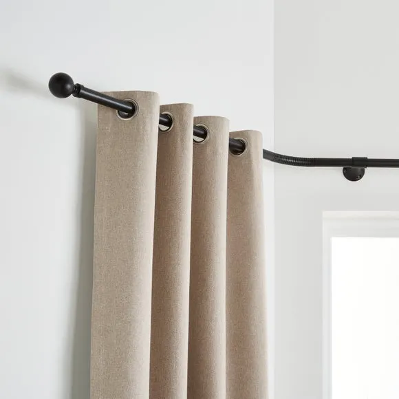 Ashton Metal Bay Curtain Pole 4