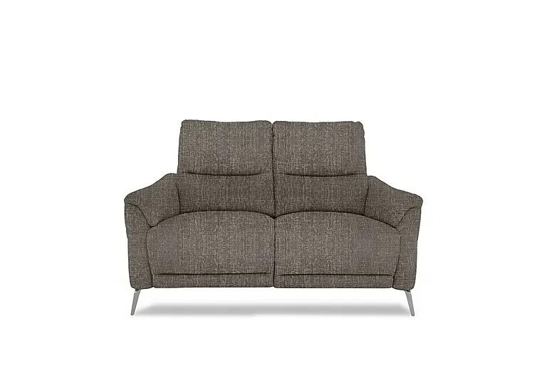 Daytona 2 Seater Fabric Power Recliner Sofa with Bluetooth Speaker - Anivia Brown