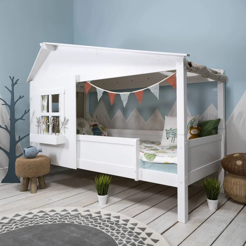 Nöa and Nani Inka Treehouse Bed Low in White 2