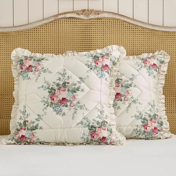 Dorma Archive Quilted Willowmere 100% Cotton Sateen Pillow Sham