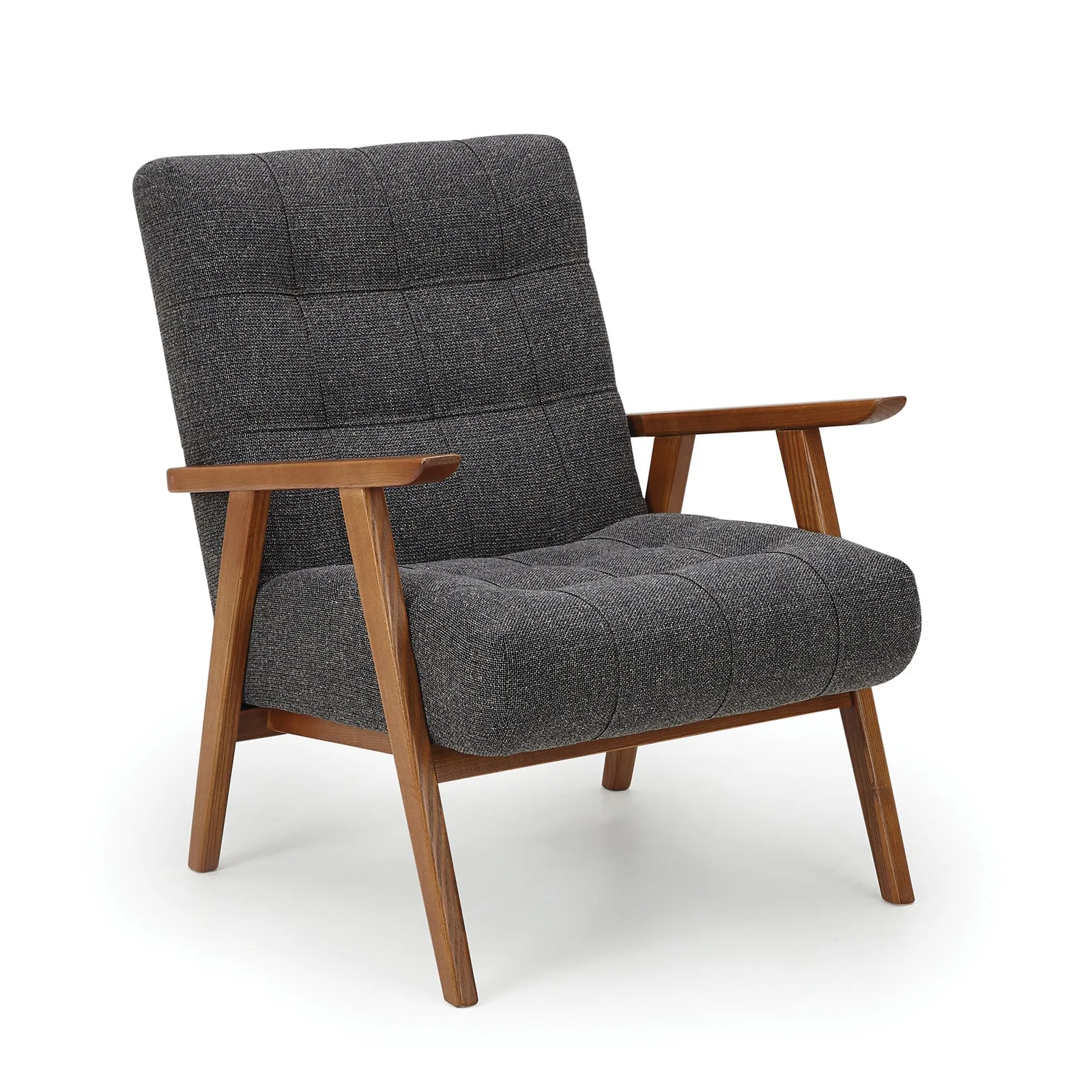 Arkin Wooden Frame Accent Chair - Grey Grey