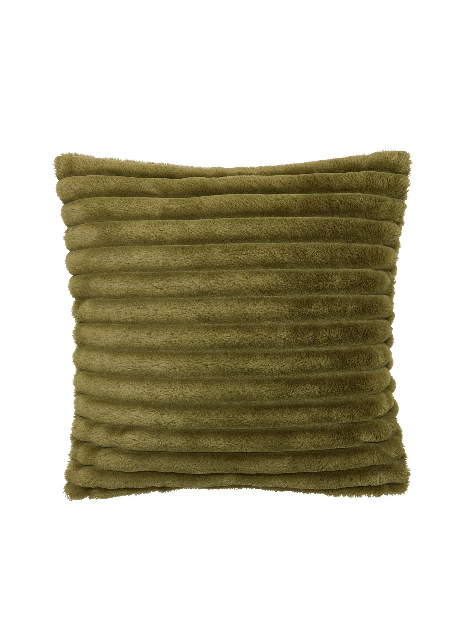 Catherine Lansfield 'Cosy Ribbed' Cushion in Olive 4