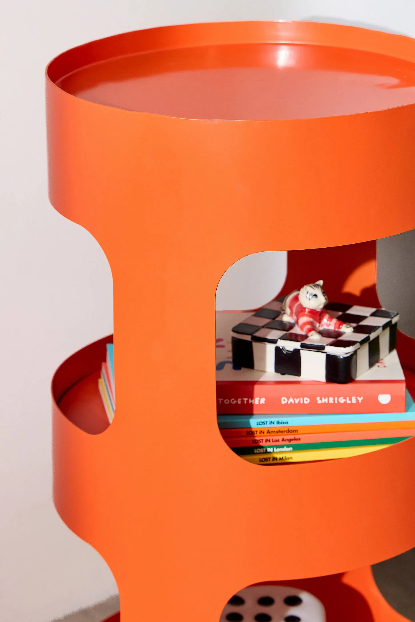 Ollie Orange Side Table - Orange 3