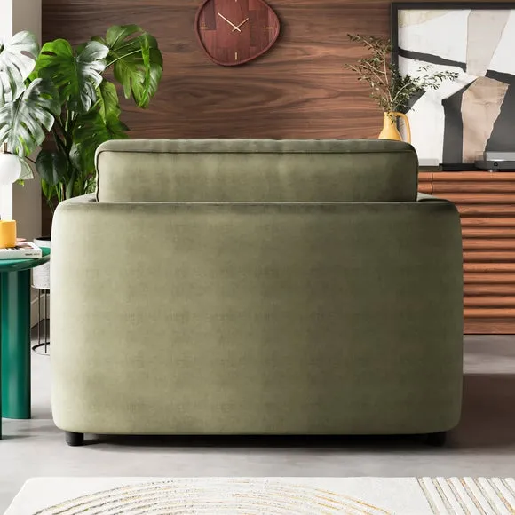 Zoe II Velvet Snuggle Chair 2