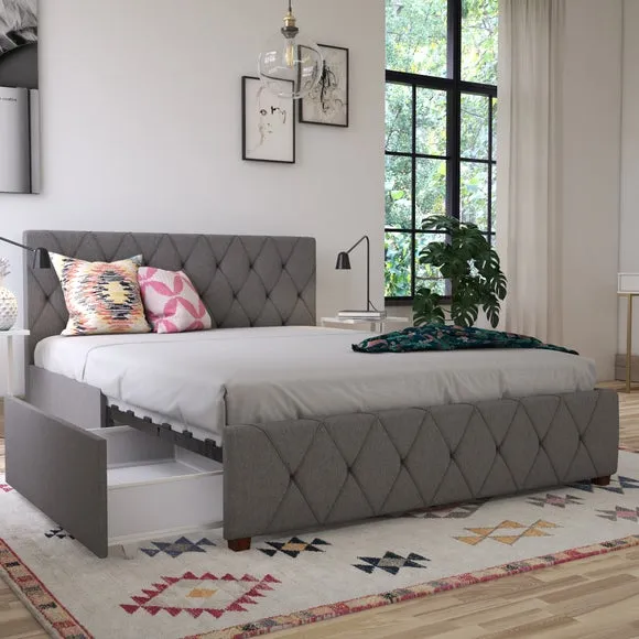 Cosmo Living Elizabeth Bed Frame, Linen 2