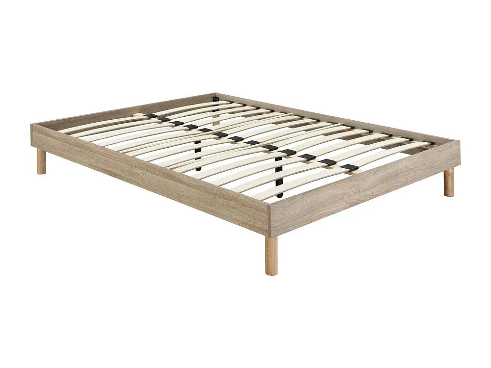 Vente-unique Slatted Bed Base - 160 X 200 Cm - Light Natural - MUCHIGAN By YSMÉE in Light Oak 4