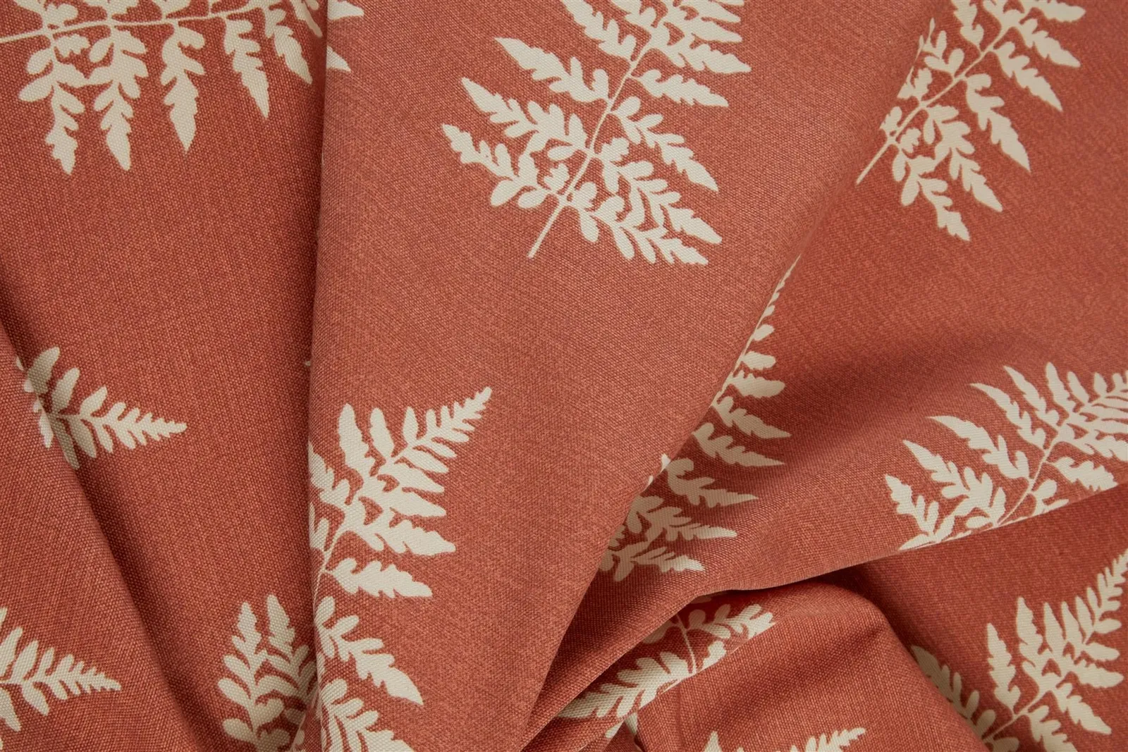 Sundour Esher Fern Leaf Eyelet Curtains in Orange 3
