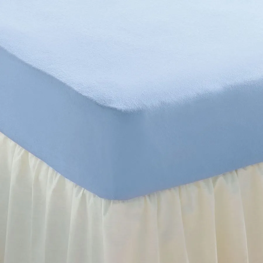 Chums Stretch Terry Fitted Sheets in Blue