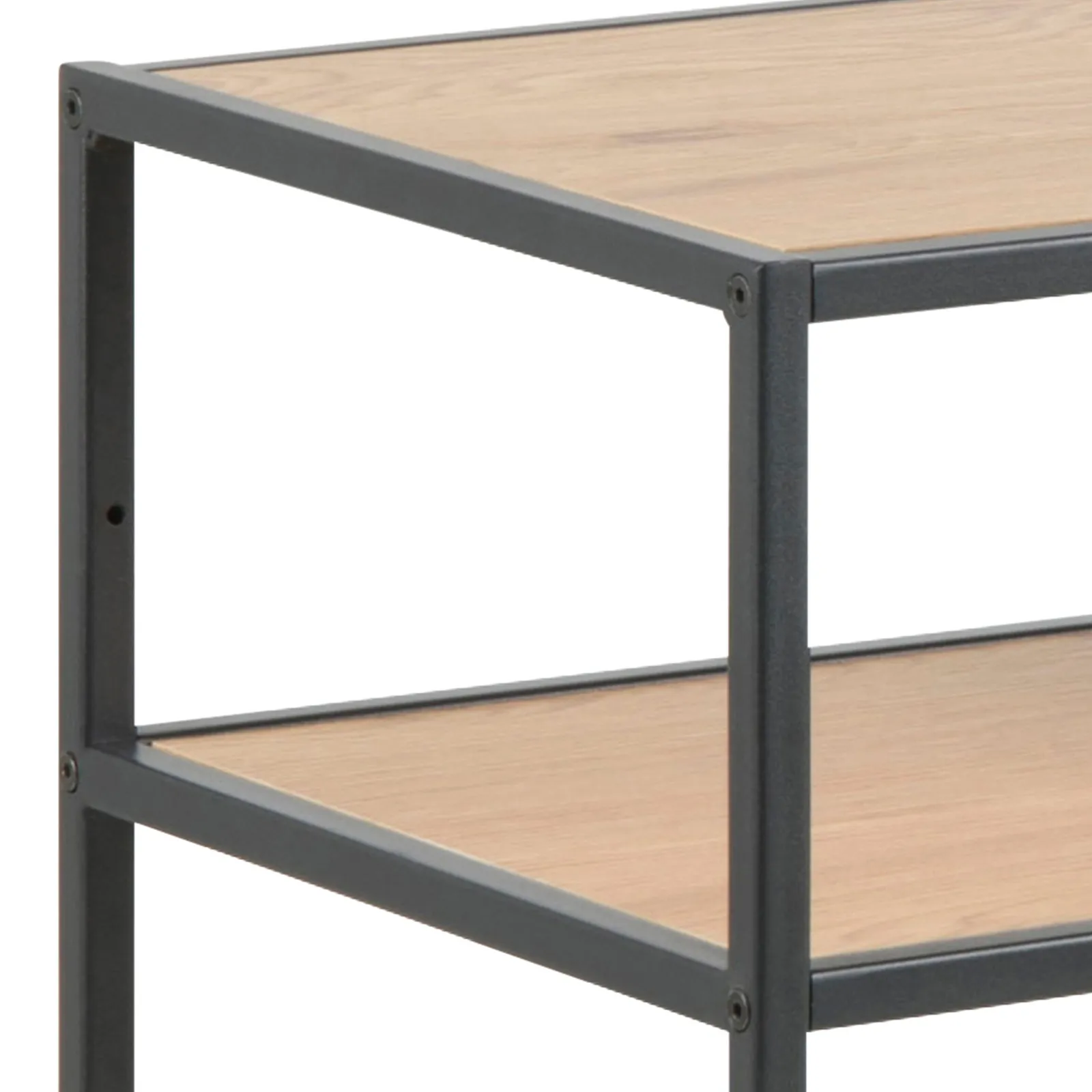 Furniture To Go Seaford Console Table, 2 Shelves in Black & Oak 5