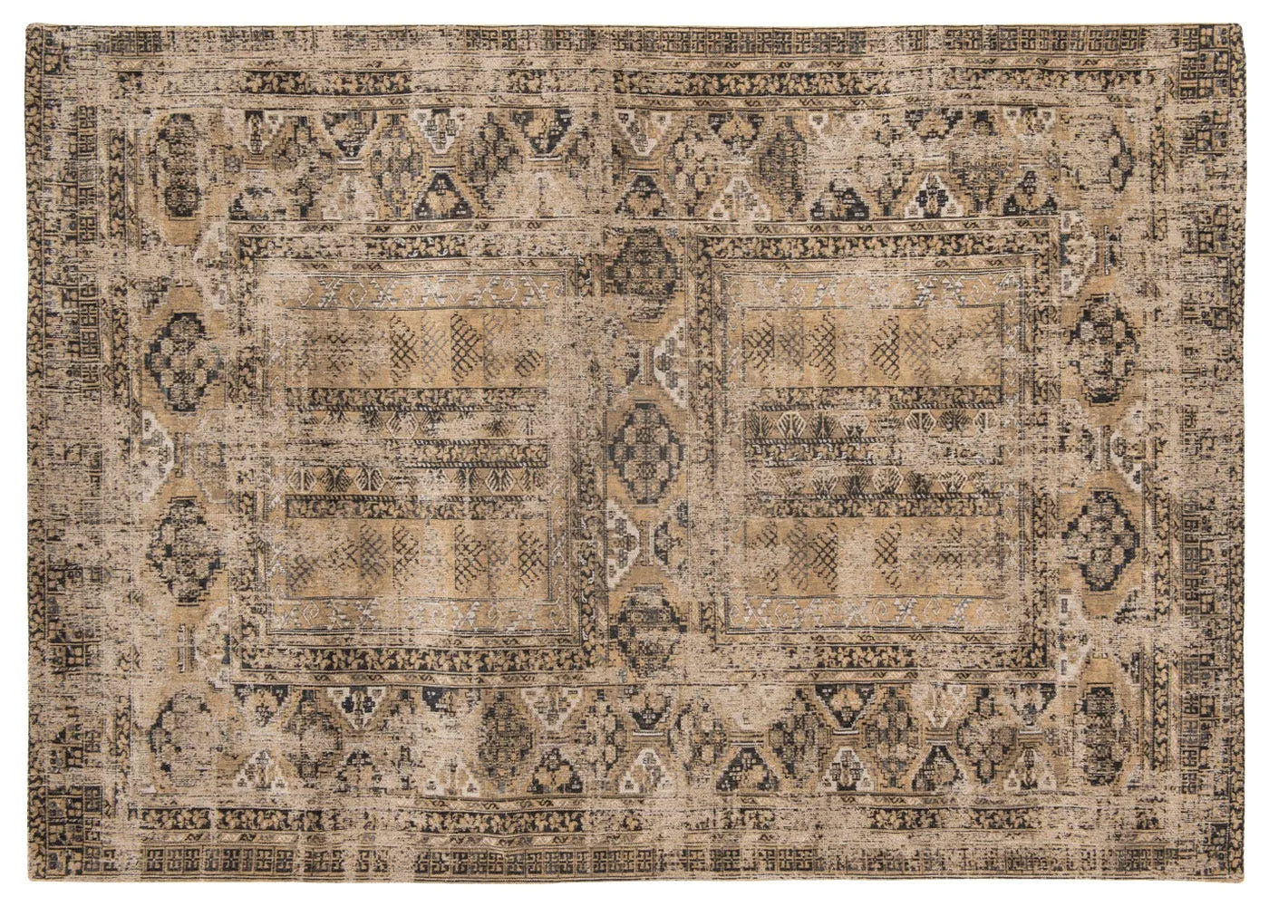 Louis de Poortere Hadschlu Rug Agha Old Gold 200 x 280cm