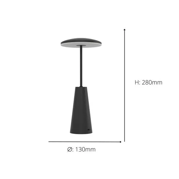 EGLO Piccola Touch Dimmable Outdoor Table Lamp 4