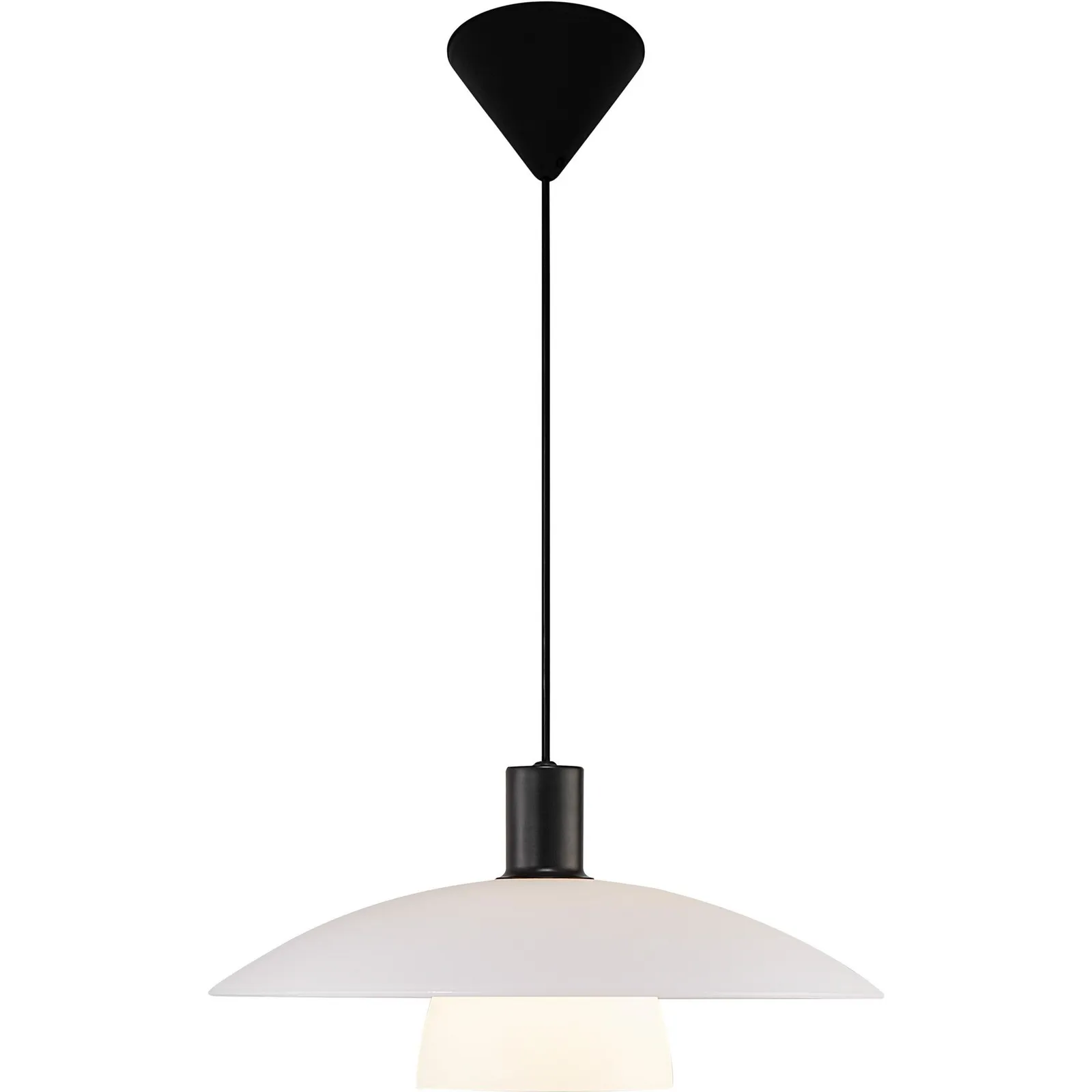 Nordlux Vintage Indoor Pendant Light Black Glass E27 Hand Blown Glass - Mains Powered, IP20