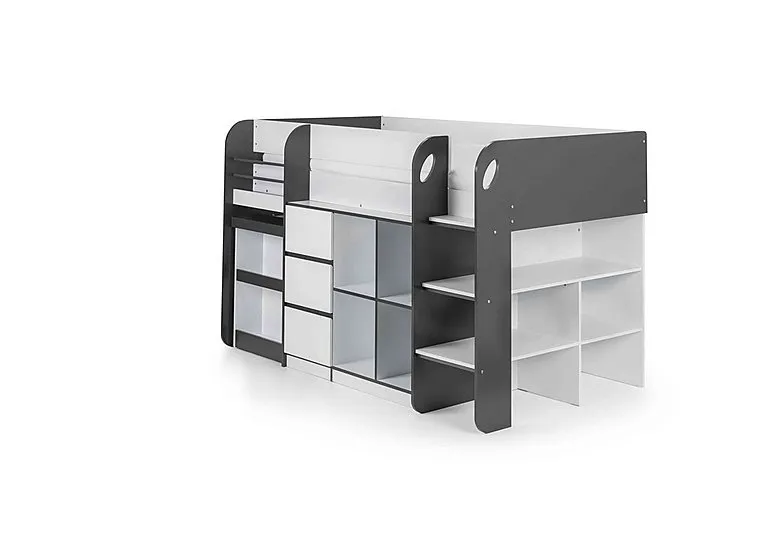 Anna Mid Sleeper with Desk and Storage