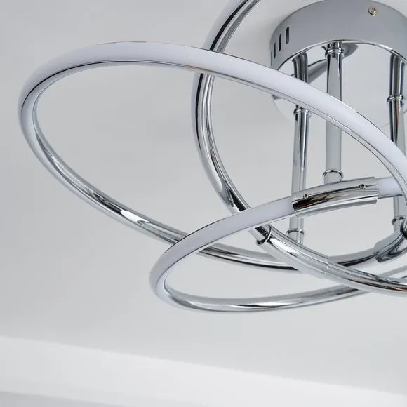 Rhona LED Semi Flush Ceiling Light 3