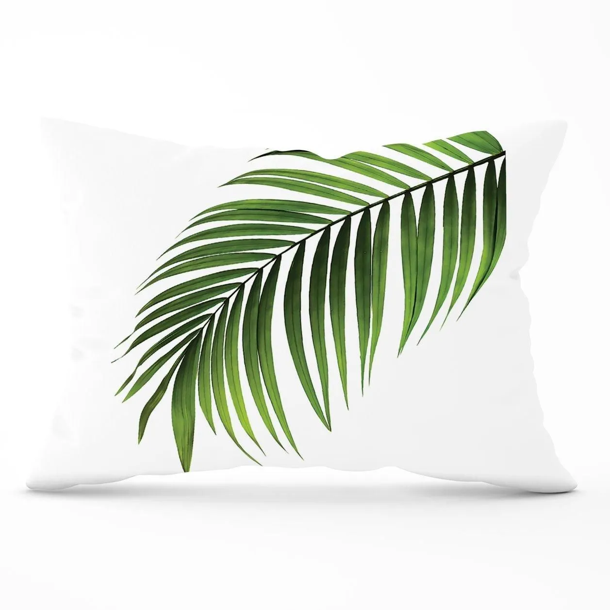 Warren Reed - Designer Single Palm Leaf Cushions in Green