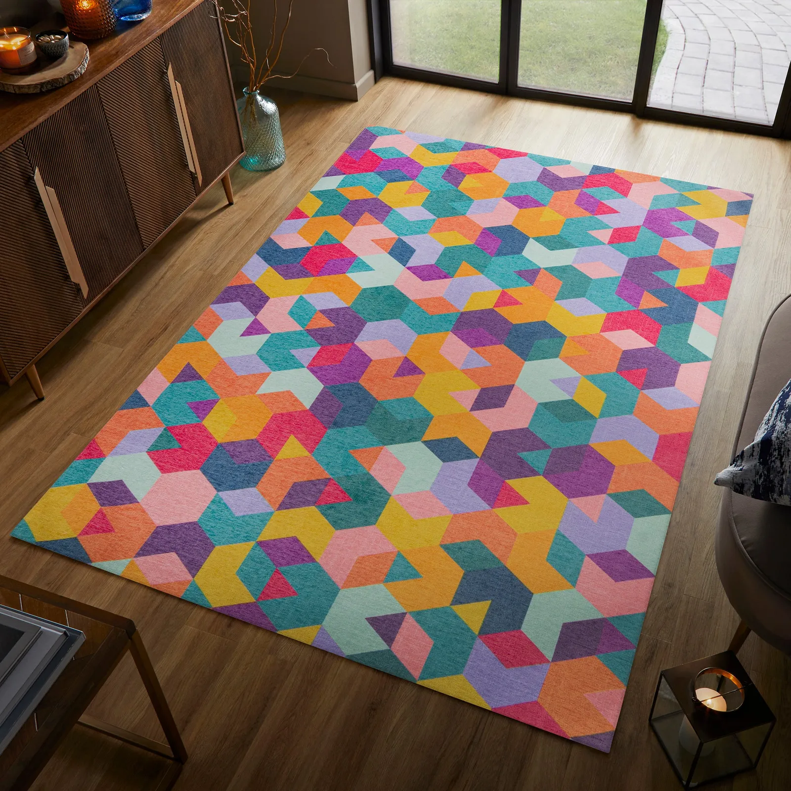 Match Axel Geo Washable Rug