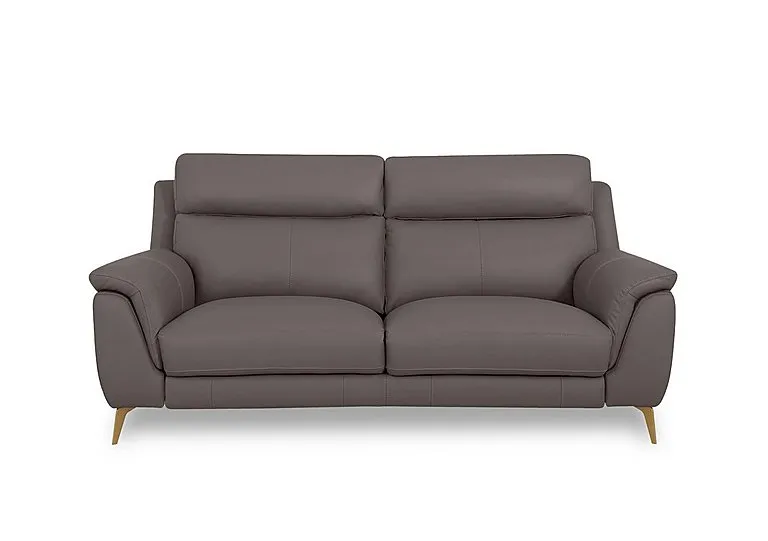 Eclipse Leather 2 Seater Sofa - Elephant