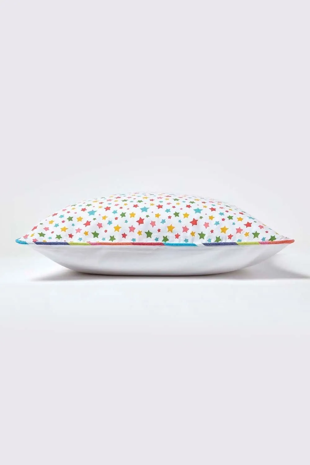 Homescapes Cotton Multi Colour Stars Cushion Cover 3