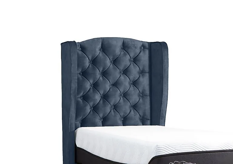 Suffolk Woodbridge Floor Standing Headboard - Single - Dark Blue