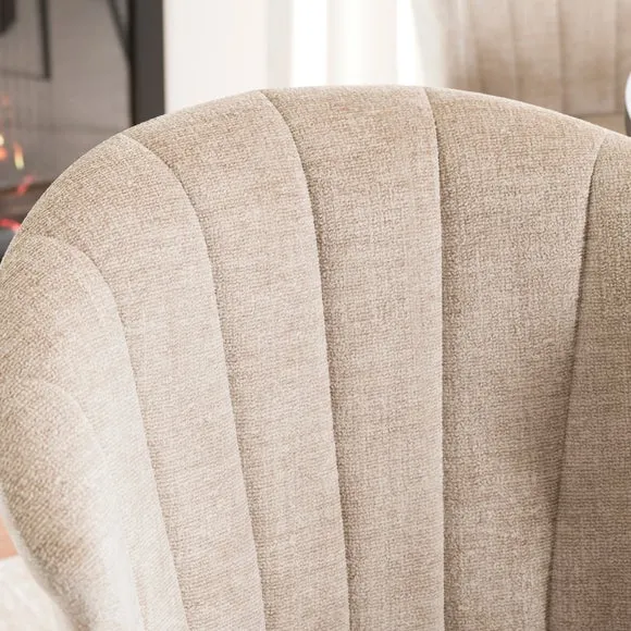 Kendall Dining Chair with Black Legs, Chenille 3