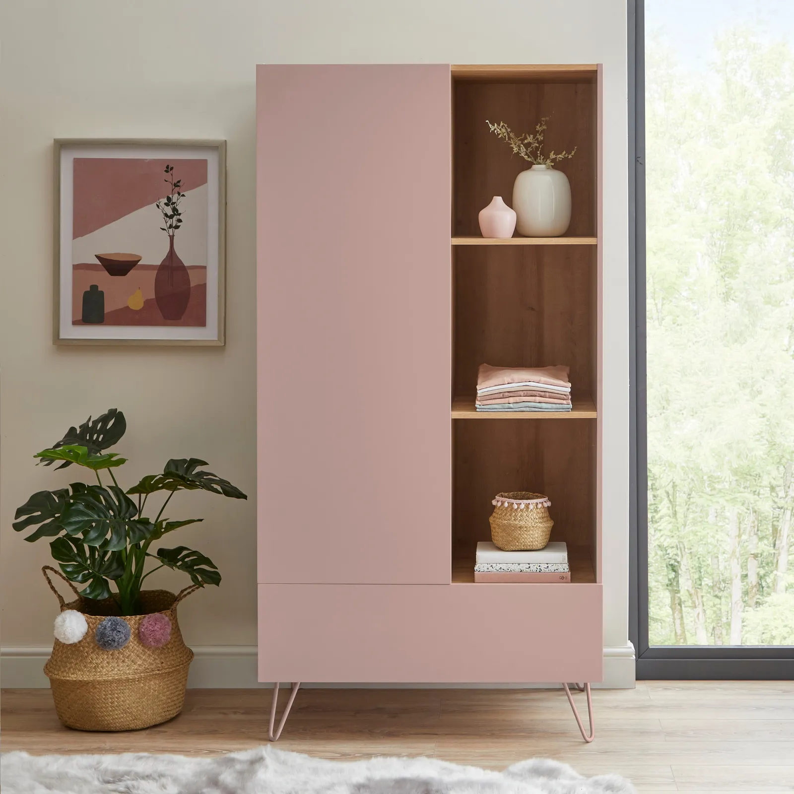 Penelope Blush Hairpin Double Wardrobe Pink