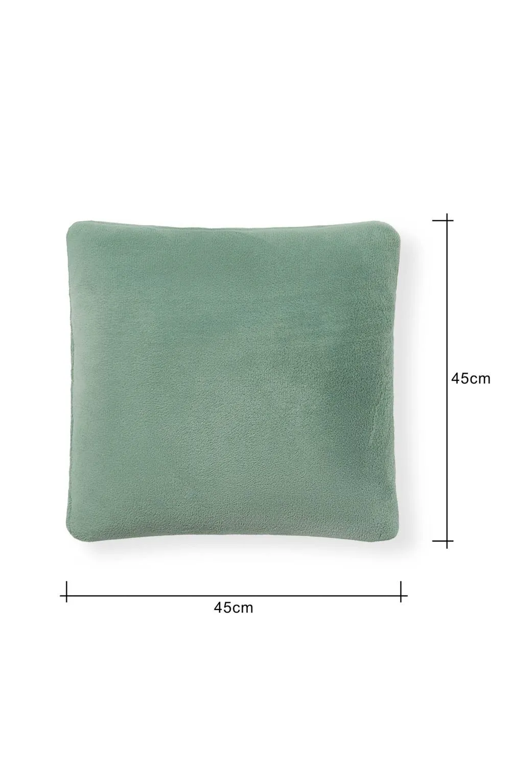BHS Small Microfleece Silt Green Cushion 3