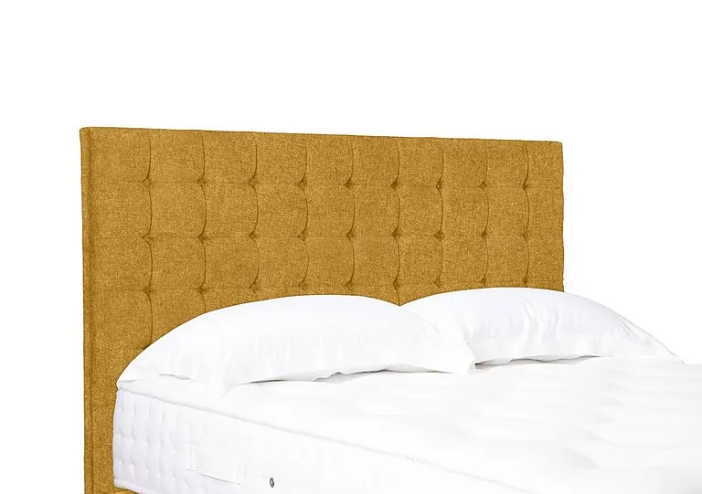 Artisan Collection Dot Standard Floor Standing Headboard - Single - Tweed Mustard