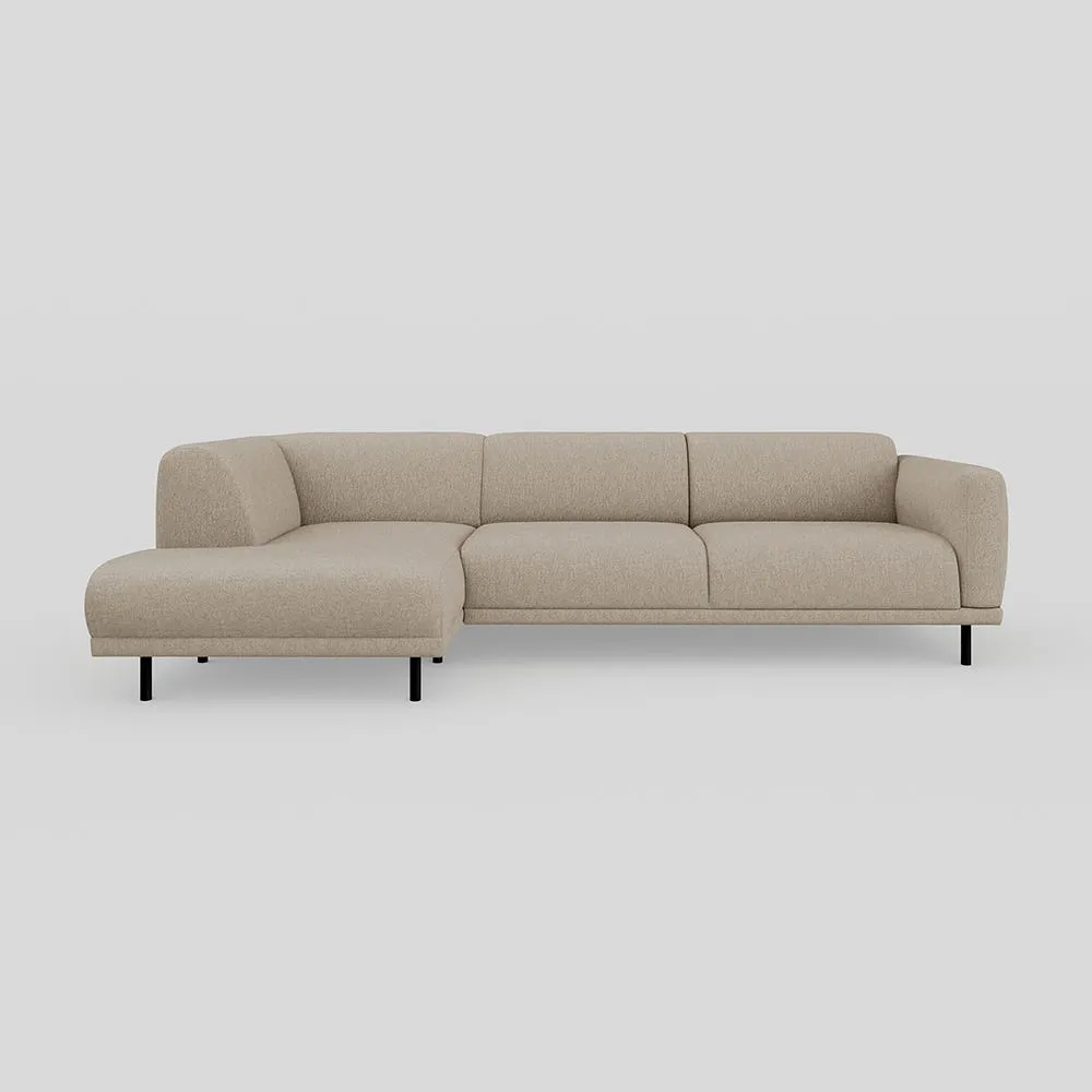 Heal's Harri 3 Str Chaise Sofa LHF Broadweave Putty 1