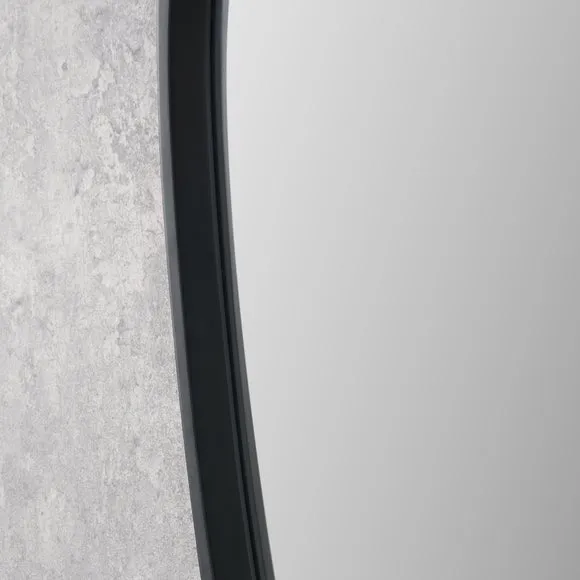 Wood Veneer Teardrop Wall Mirror 2