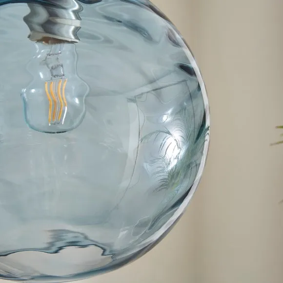 Aqua Glass Pendant Light 4
