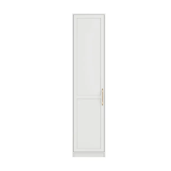Austen Single Wardrobe, White 2