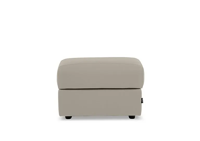 Marconi Rectangular Leather Storage Footstool