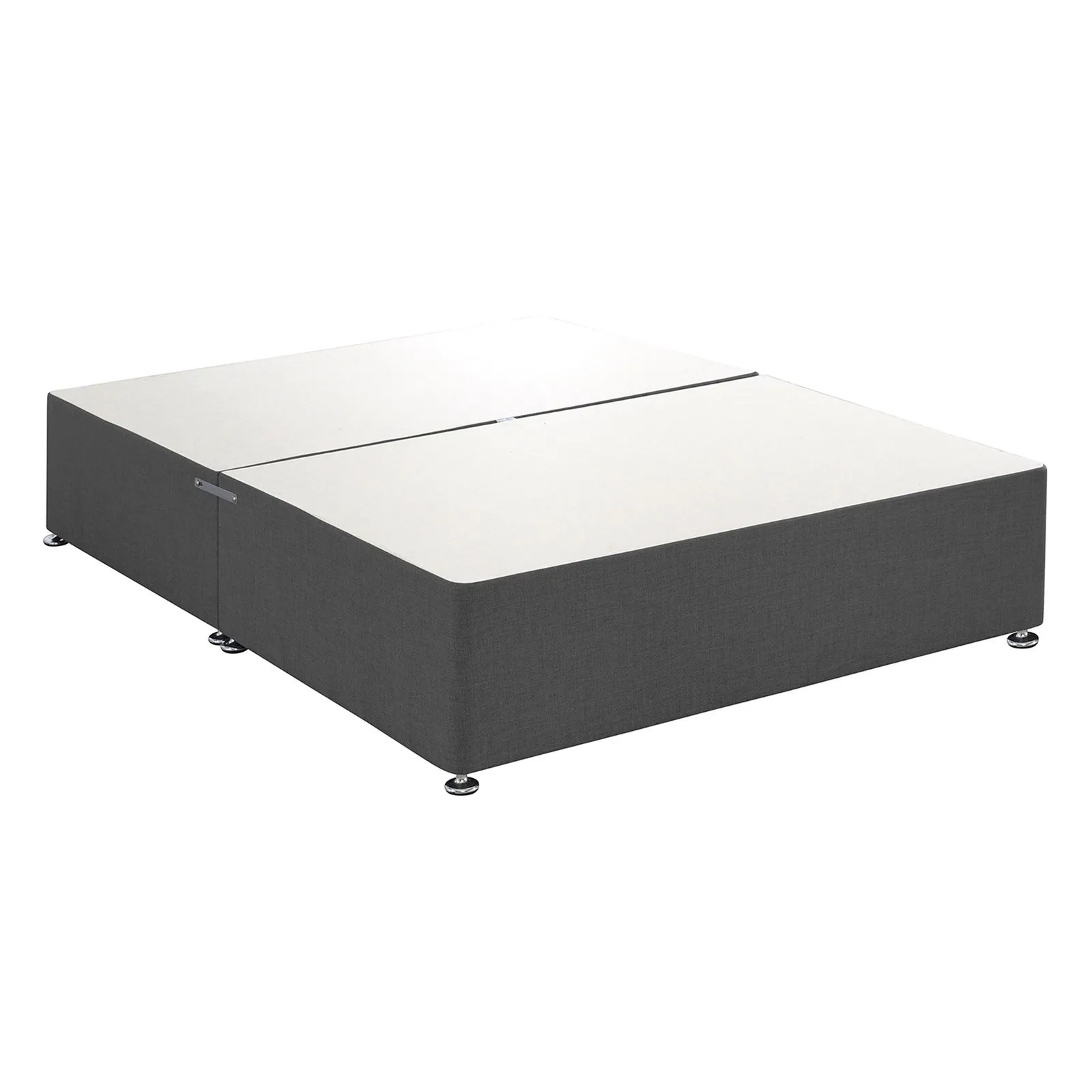 Universal Charcoal Linen Divan Base Grey