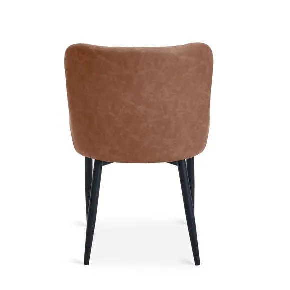 Set of 2 Montreal Dining Chairs, Faux Leather 6