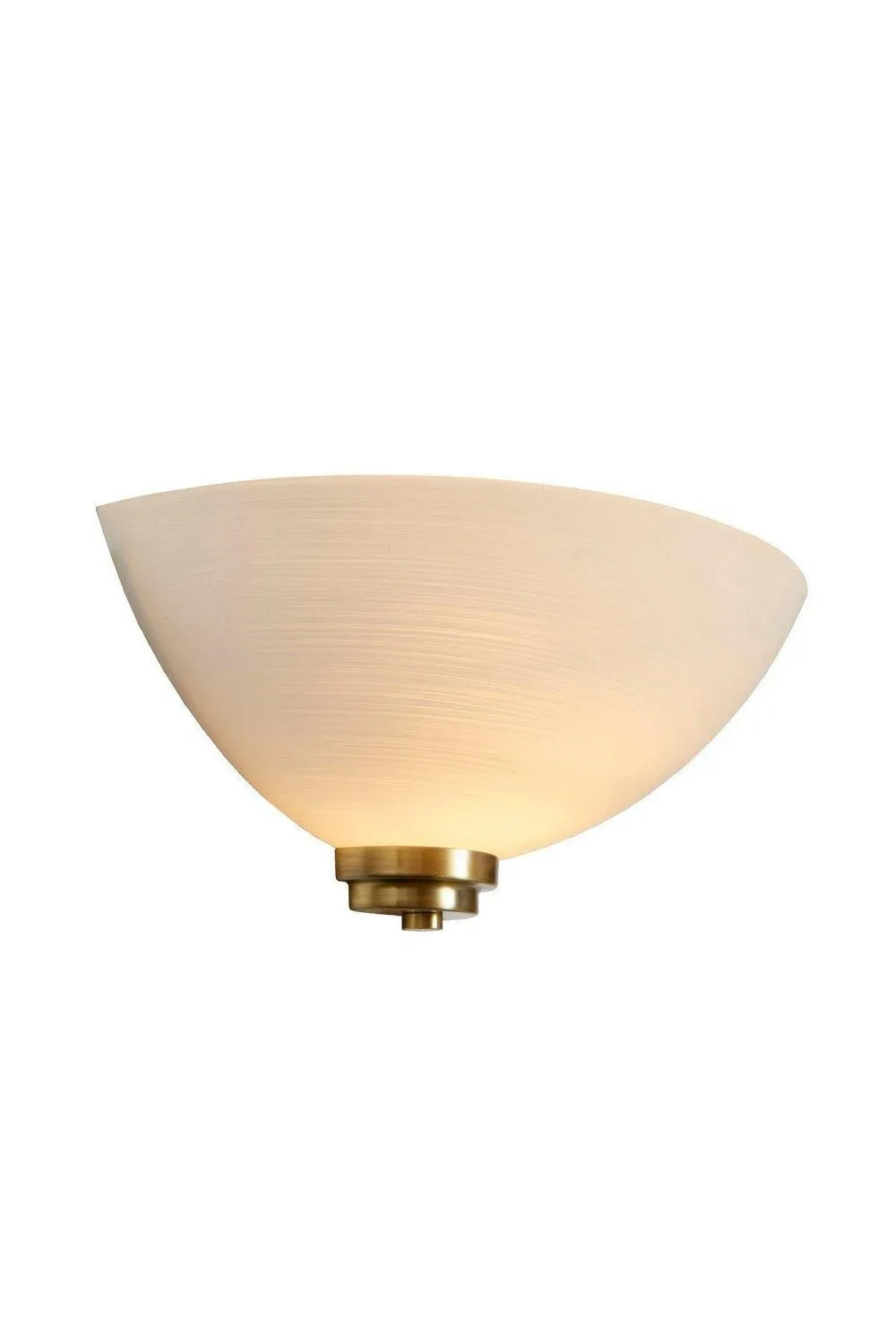 Netlighting Welles 1 Light Indoor Wall Uplighter White Antique Brass E27 in Gold 6