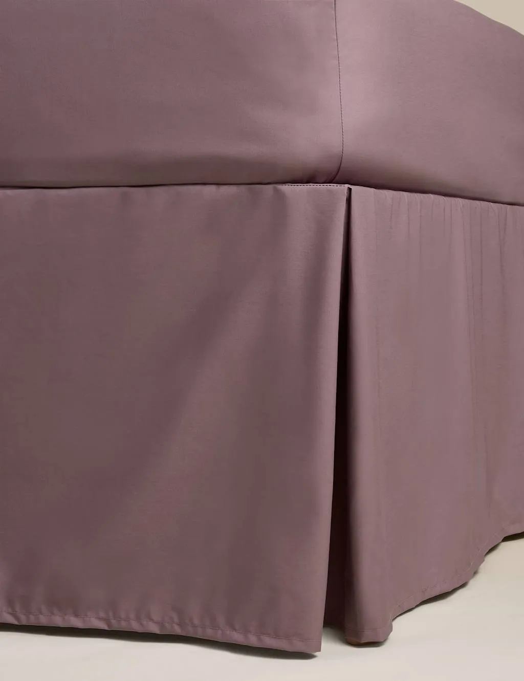 M&S Pure Egyptian Cotton Valance Sheet Mauve
