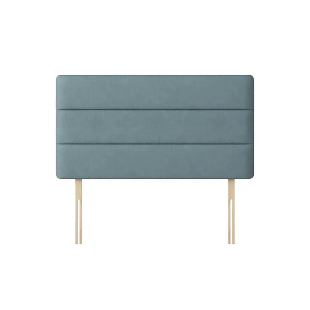 Cornell - Small Single - Lined Headboard - Duck Egg Blue - Fabric - 2ft6 - Happy Beds 1