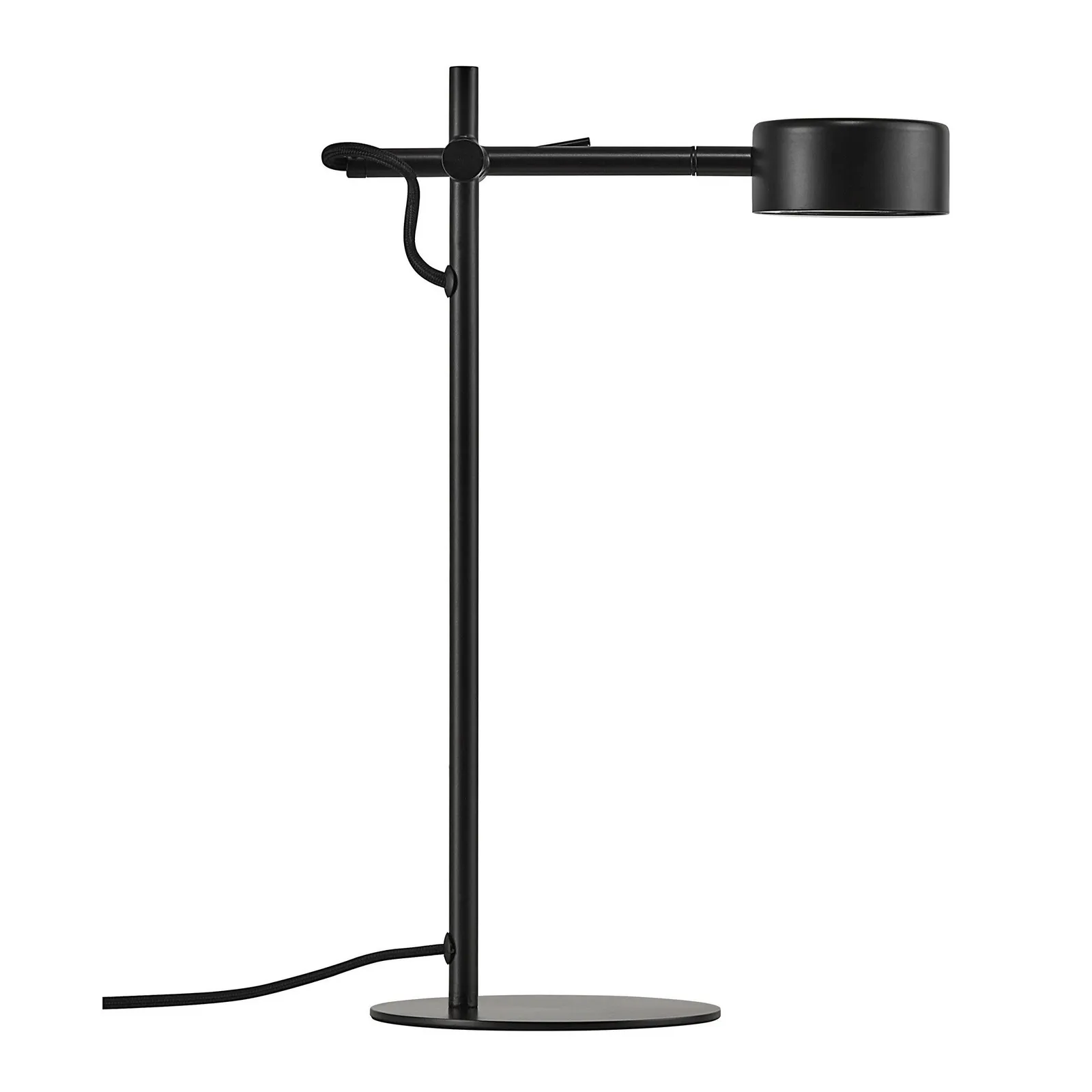 Nordlux Clyde Table Lamp Black Metal Livingroom LED Switch 2700k 3