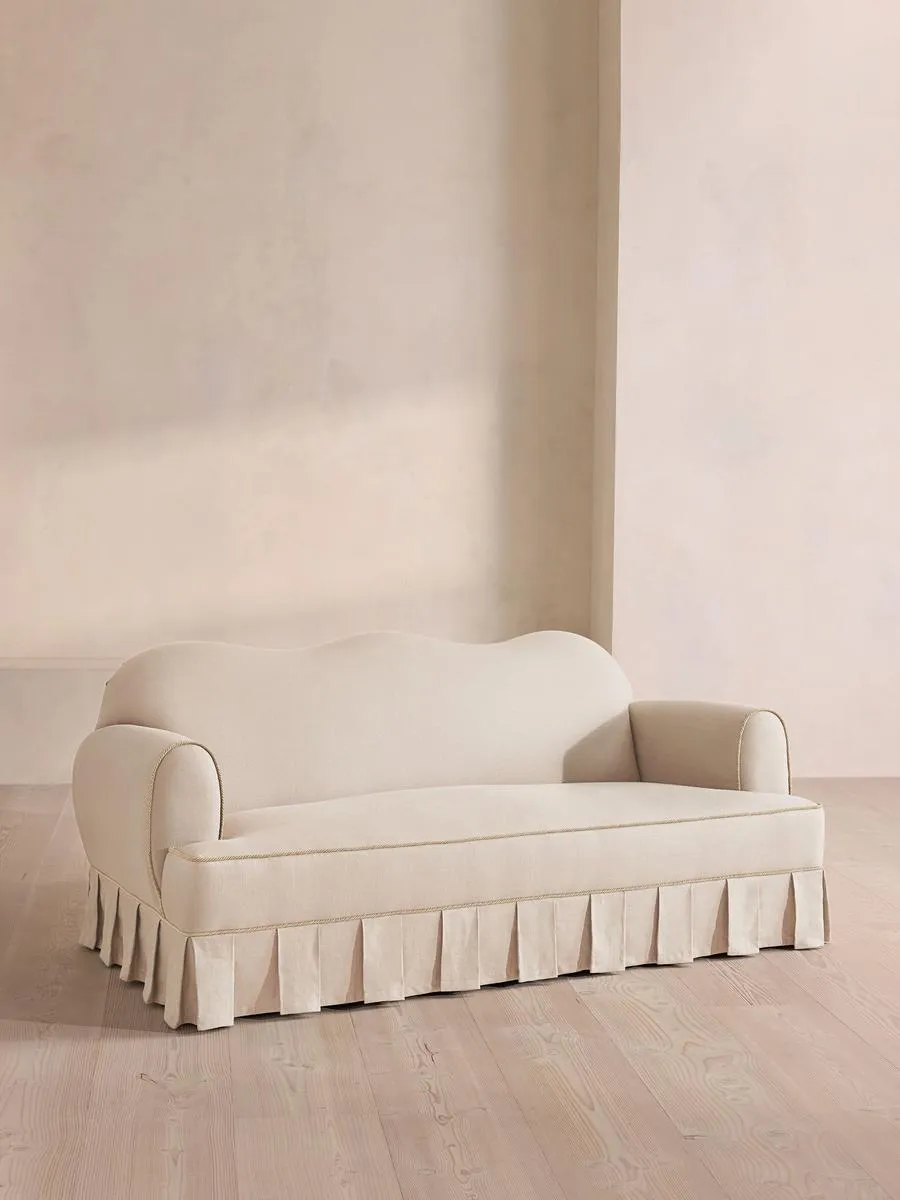 Madelyn Three Seater Sofa, Linen, Bisque