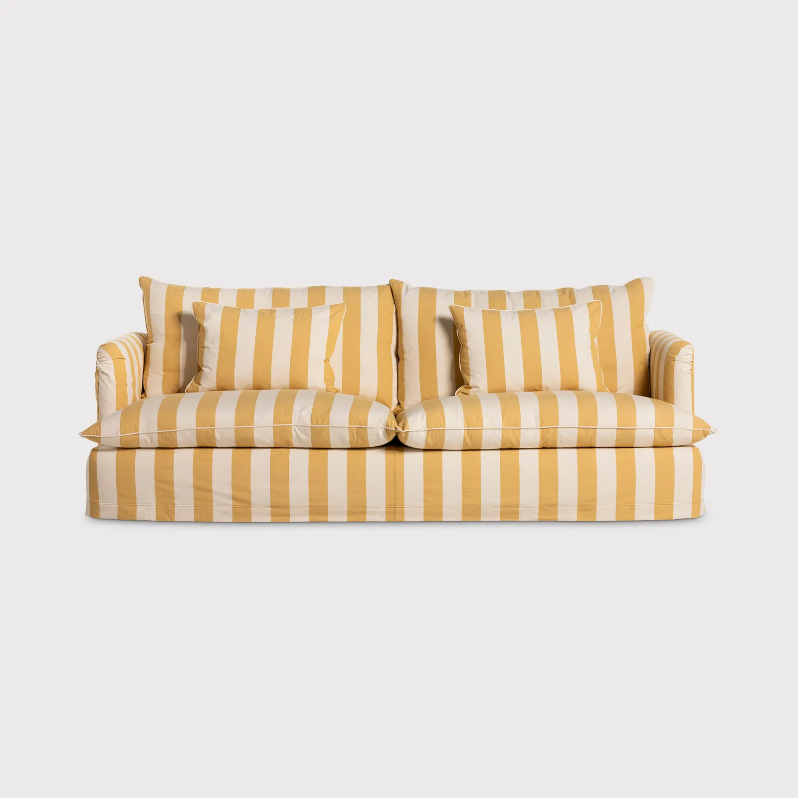 Tetrad Heritage Maja Grand Sofa, Yellow Fabric | Barker & Stonehouse